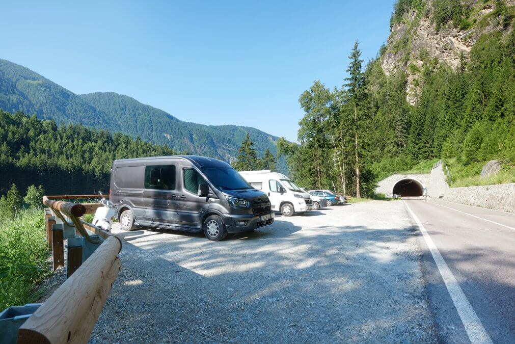 Parcheggio escursionistico ad Avenes, Val di Vizze