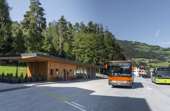 Erweiterung und Neugestaltung der Bushaltestelle am Nordpark Sterzing