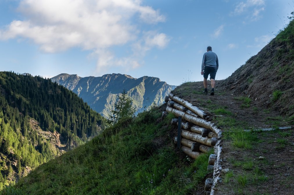 Nuovo sentiero di collegamento tra le baite Joggelealm e Valtiglalm